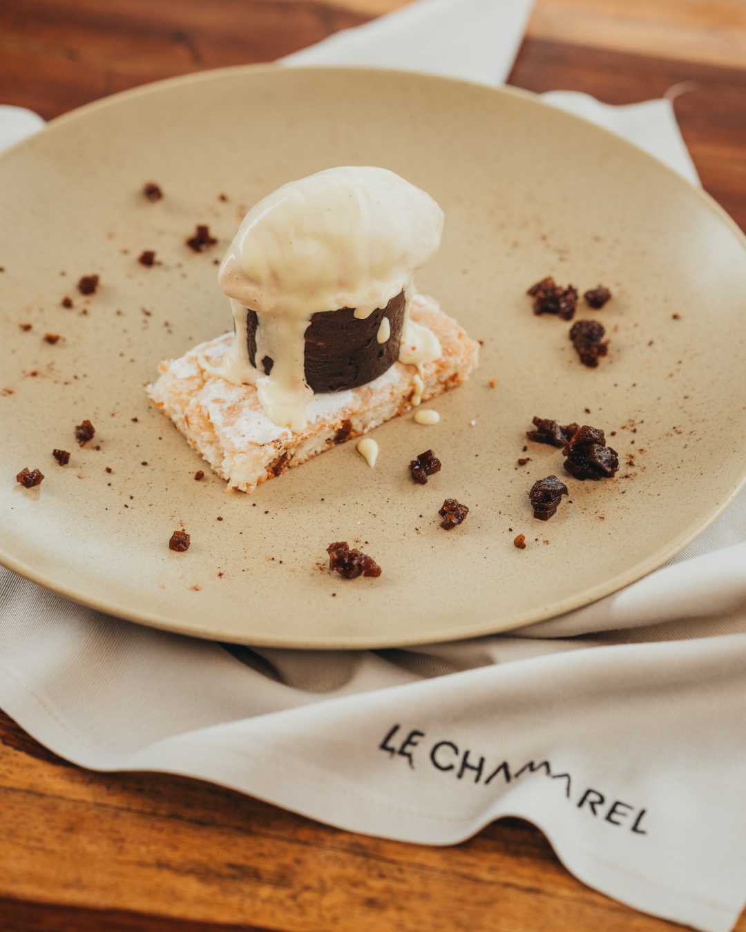 sweet at le chamarel restaurant