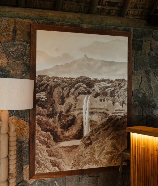Chamarel Waterfall, Reinterpreted Through Art